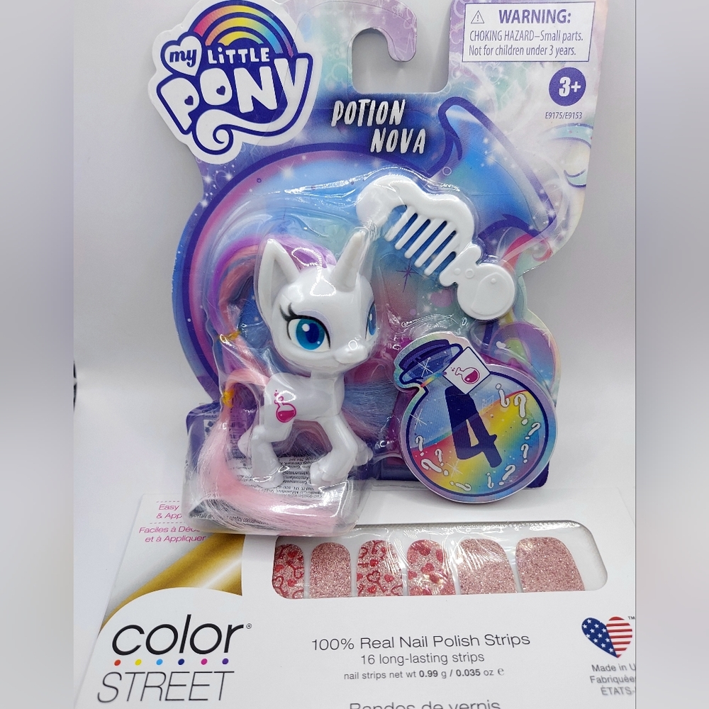 Rare My Little Pony Potion number 4 Figure With 5 Accessories 3" Tall